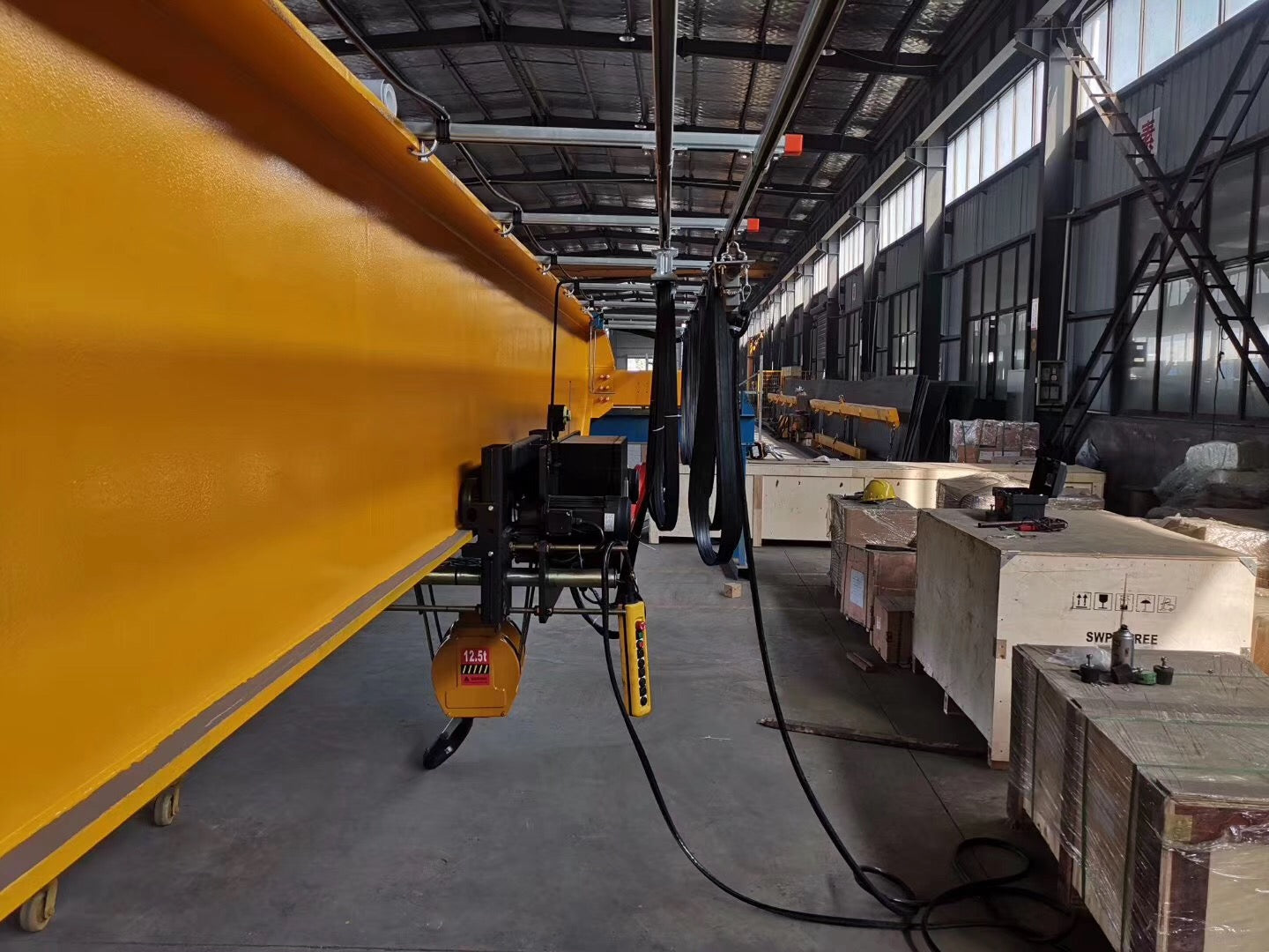 Single and double girder suspension crane